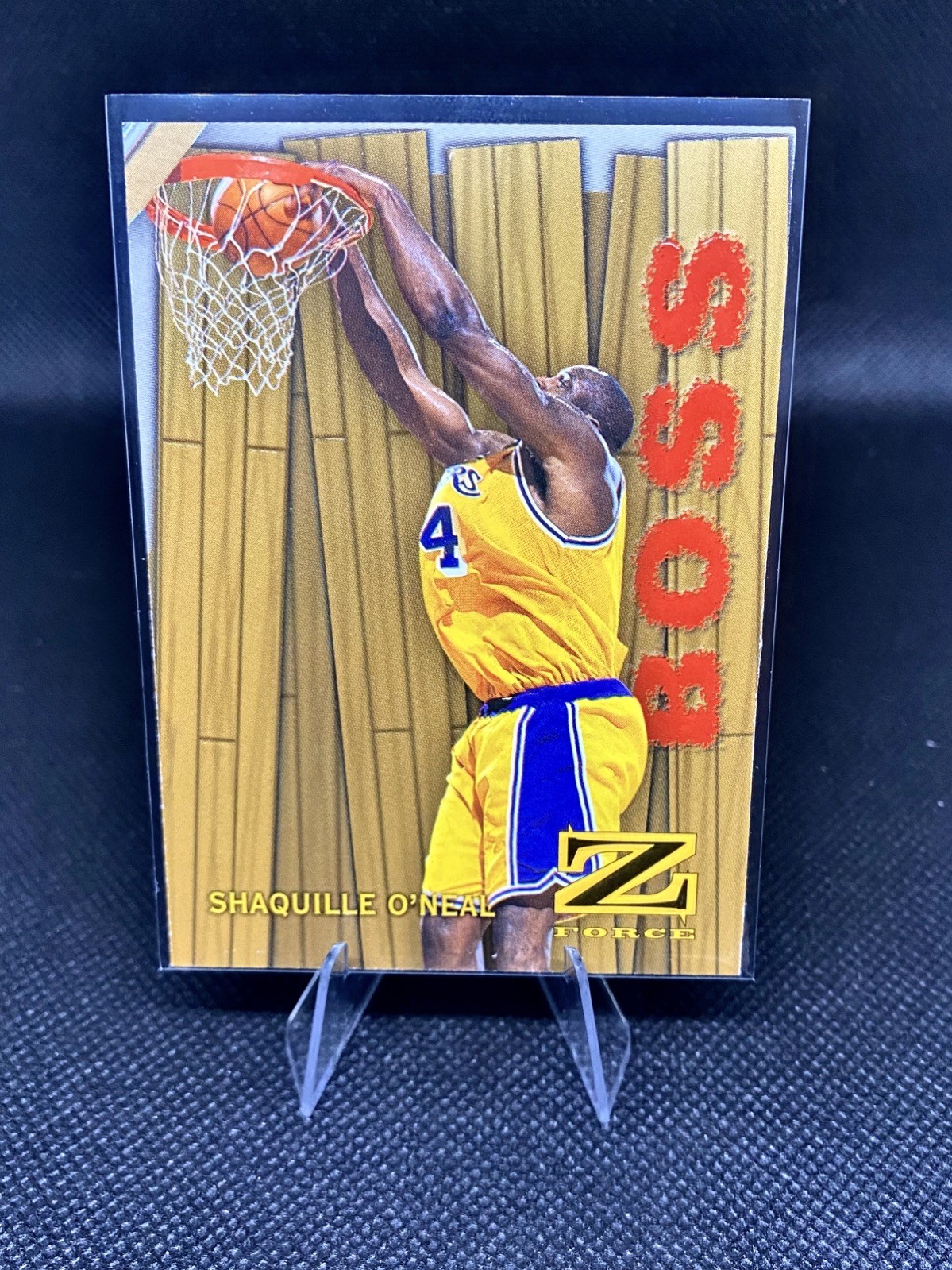 1997-98 Skybox Z-Force Boss Insert Shaquille O\'Neal #14 of 20/B Lakers Zforce 