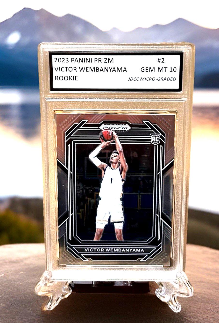 VICTOR WEMBANYAMA 2023 Panini Prizm DRAFT PICKS Graded Gem-Mt 10 ROOKIE CARD #2