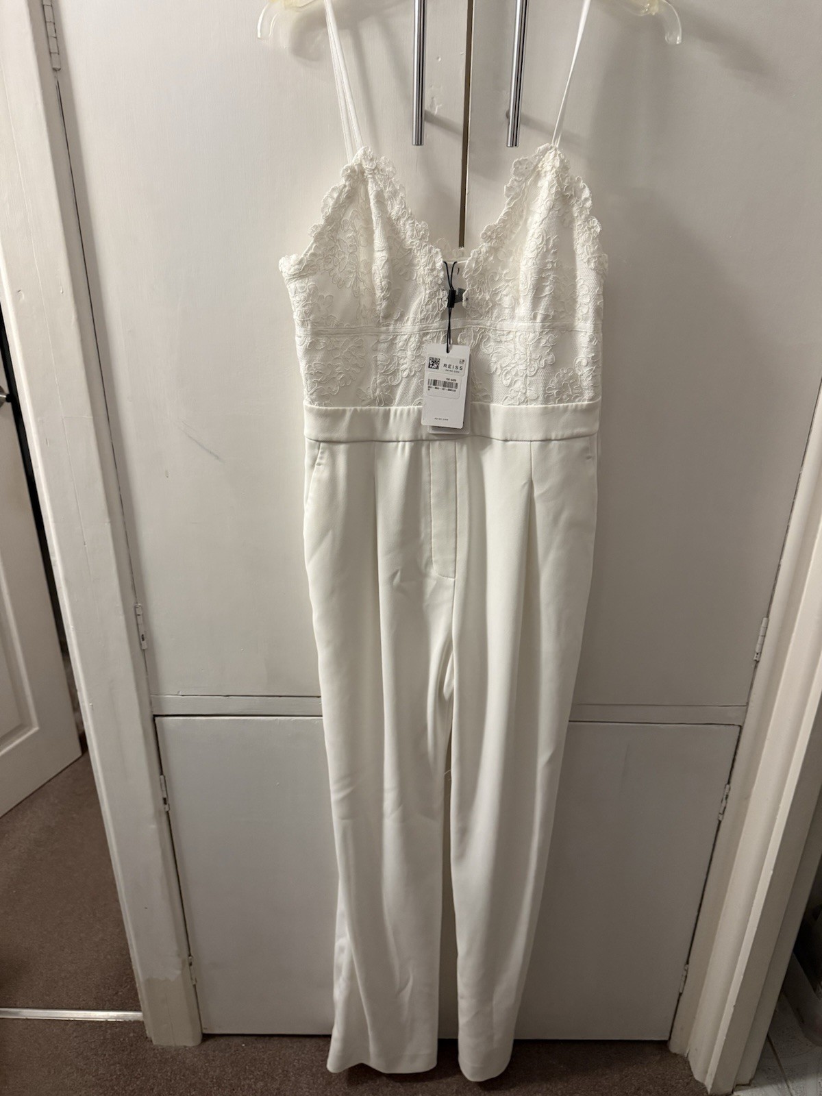 Reiss Bridal Formal Ivory Jumpsuit Size 10 BNWT Reiss Bridal Formal Ivory Jumpsuit Size 10 BNWT