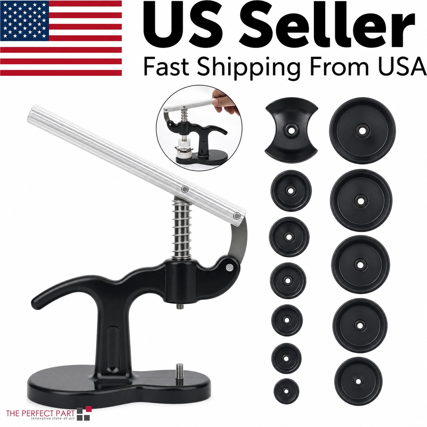 Watchmaker Tool Watch Press Set Back Case Closer Crystal Glass Fitting 18 - 50mm