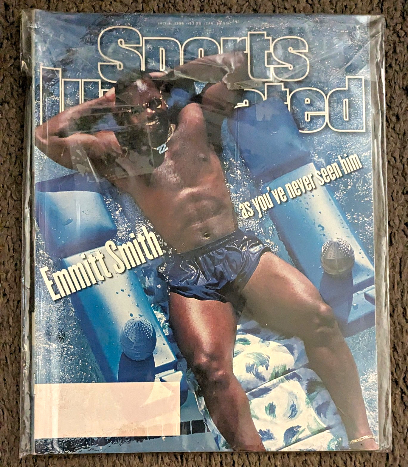 VINTAGE EMMITT SMITH/ FOOTBALL SPORTS ILLUSTRATED MAGAZINE COVER