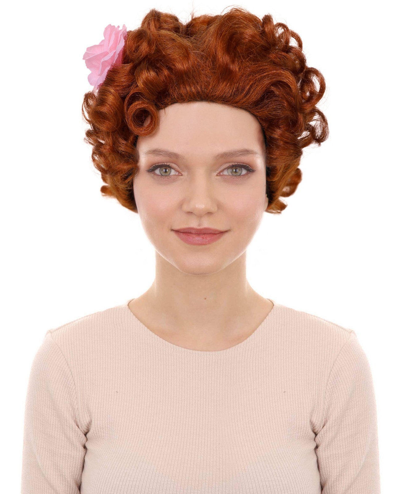 HPO Adult Women\'s Popular series The Regency Romance Curly Brown Wig, HW-7582 HPO Adult Women\'s Popular series The Regency Romance Curly Brown Wig, HW-7582