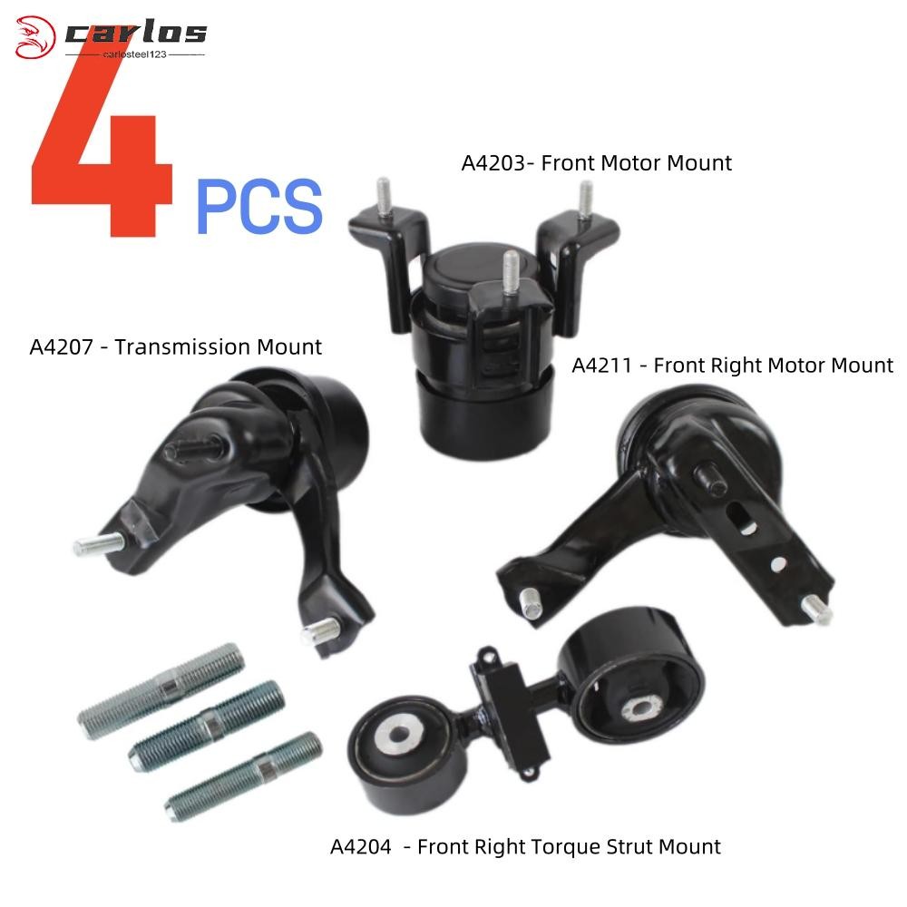 Motor Mounts 4PCS Replacement for 2002-2006 Camry 2.4L 4204 4211 4203 4207