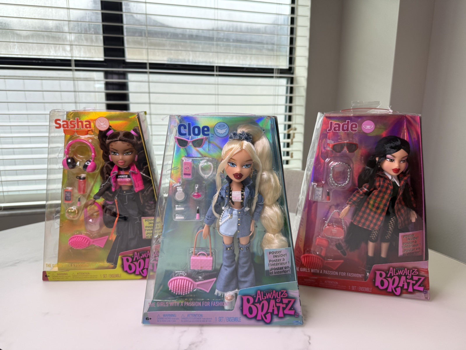 NIB Lot of (3) MGA Entertainment Always Bratz Sasha, Cloe & Jade Dolls [2023]