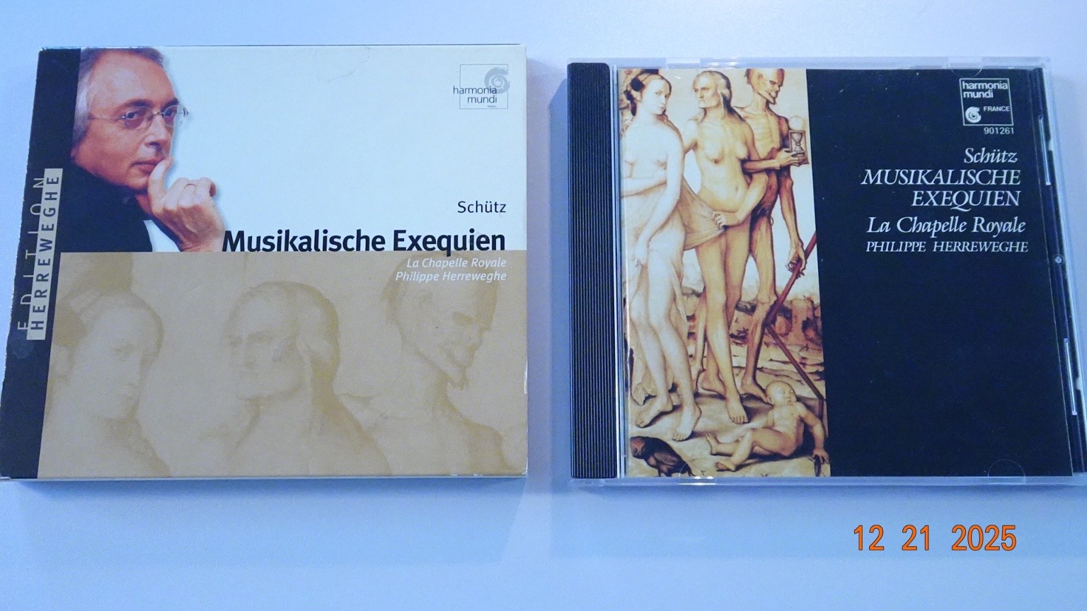 Heinrich Schütz - Musikalische Exequien CD 1987 Early Harmonia Mundi