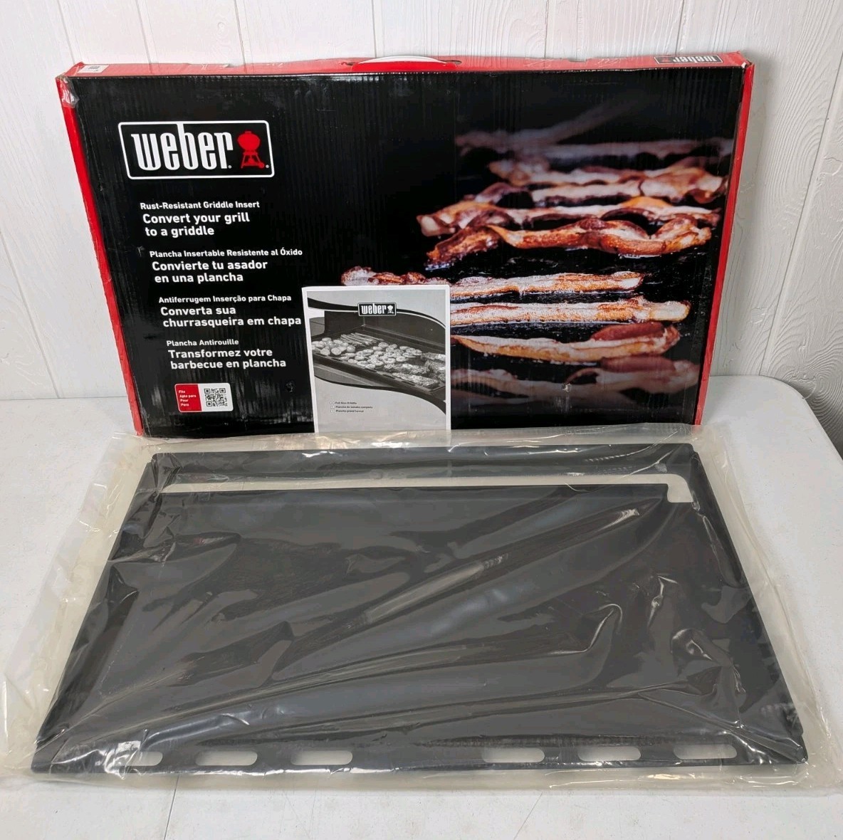 READ GENUINE Weber 6789 Black Carbon Steel Full Size Griddle, Genesis 400 Series