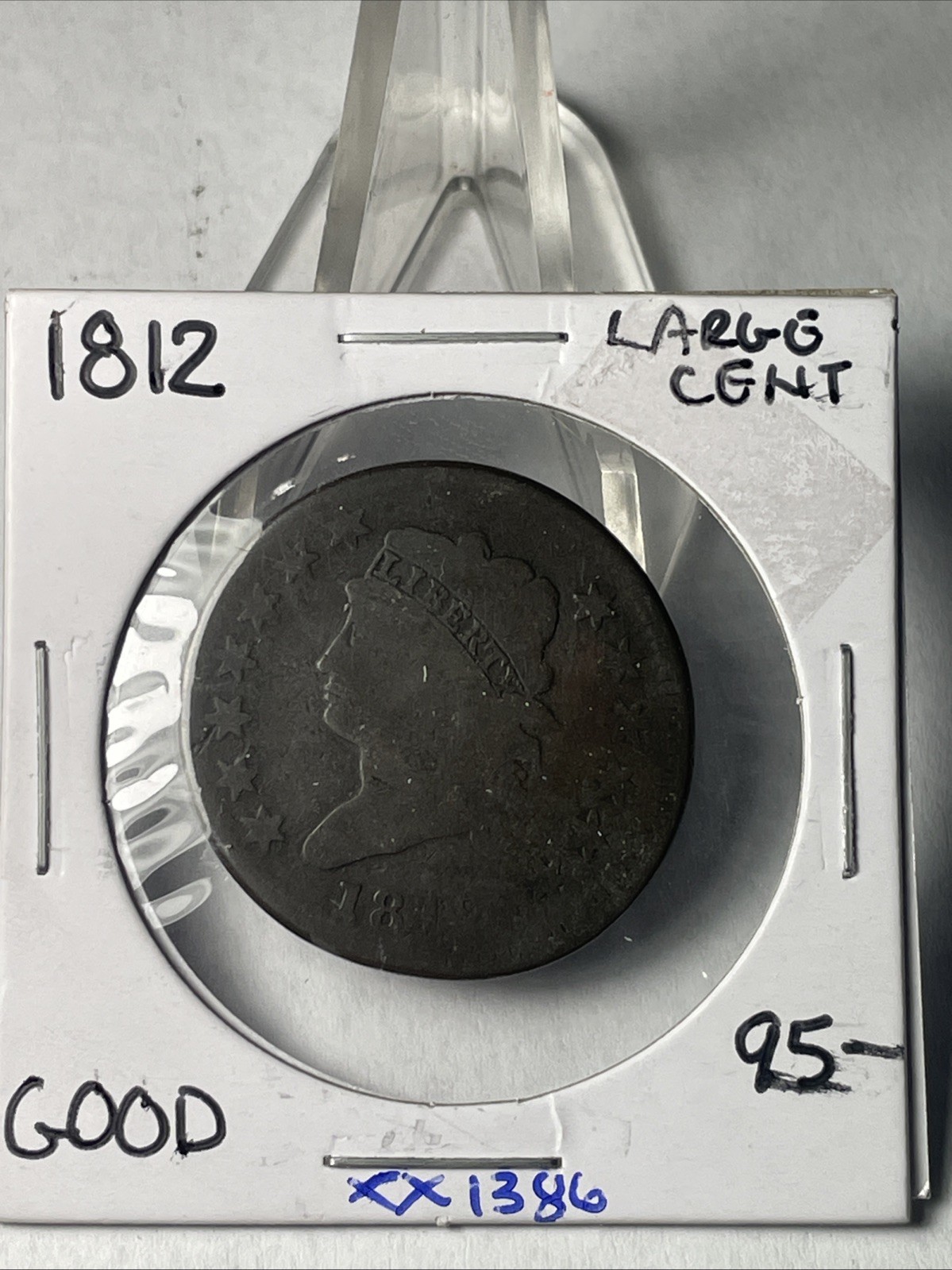 1812 CLASSIC HEAD LARGE CENT In GOOD CONDITION XX1386