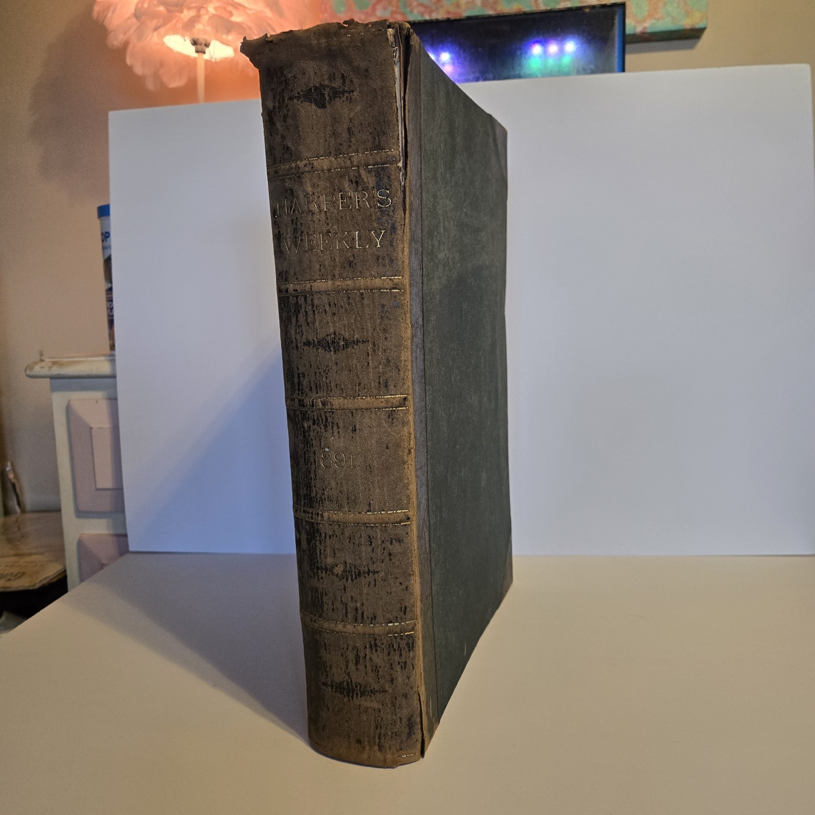 Harper's Weekly Journal Entire Year of 1891 In One Binding. Not a Reprint.