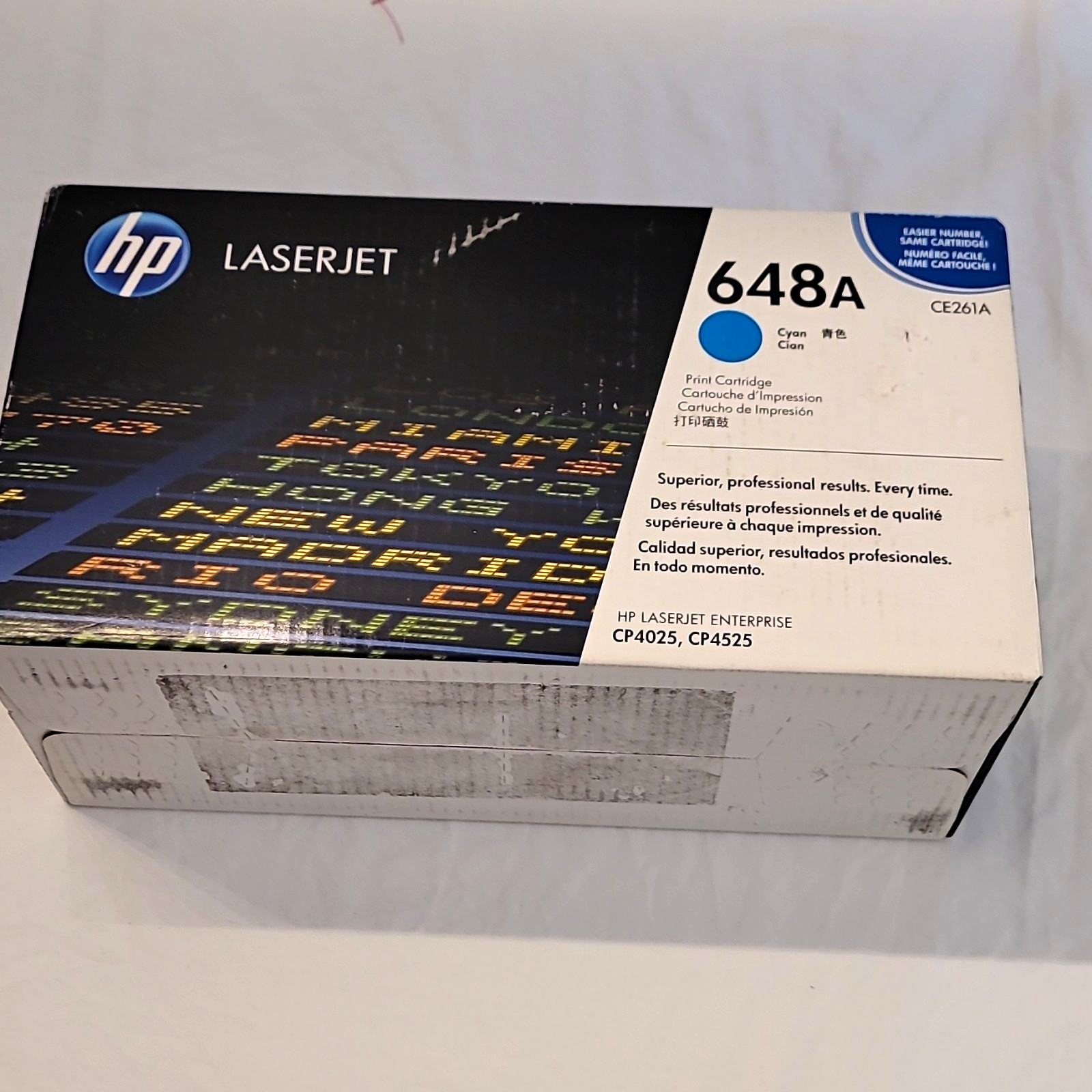 (NEW Genuine Sealed) HP 648A Cyan Original LaserJet Toner Cartridge, CE261A (NEW Genuine Sealed) HP 648A Cyan Original LaserJet Toner Cartridge, CE261A