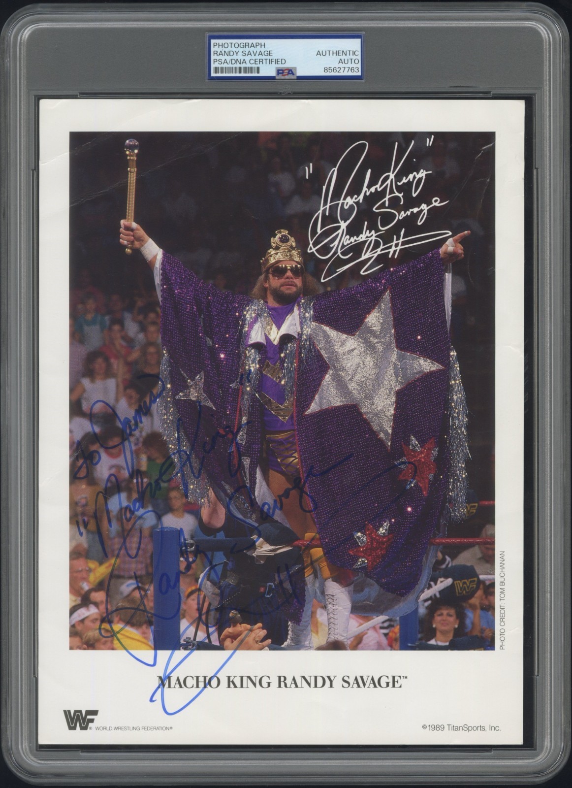 Macho Man Randy Savage ~ Signed Autographed WWF Photo as Macho Man Randy Savage ~ Signed Autographed WWF Photo as
