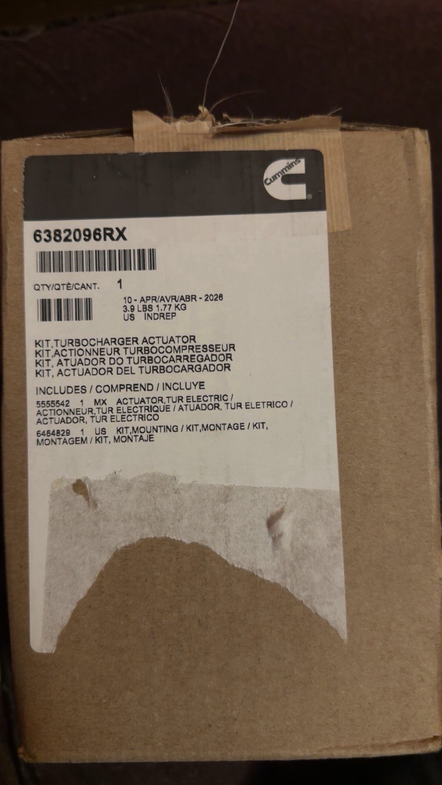 Genuine Cummins HOLSET OEM Turbocharger VGT ELECTRONIC Actuator 6382096RX 6.7L Genuine Cummins HOLSET OEM Turbocharger VGT ELECTRONIC Actuator 6382096RX 6.7L