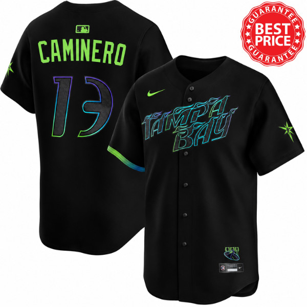new 2026 TB Rays Junior Caminero #13 PRINT Jersey ALL SIZE S-5XL