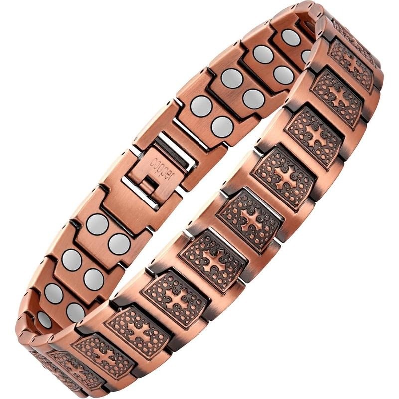 GMOX Men\'s Copper Bracelet,3X Strength 99.99% Copper Magnetic Bracelets GMOX Men\'s Copper Bracelet,3X Strength 99.99% Copper Magnetic Bracelets