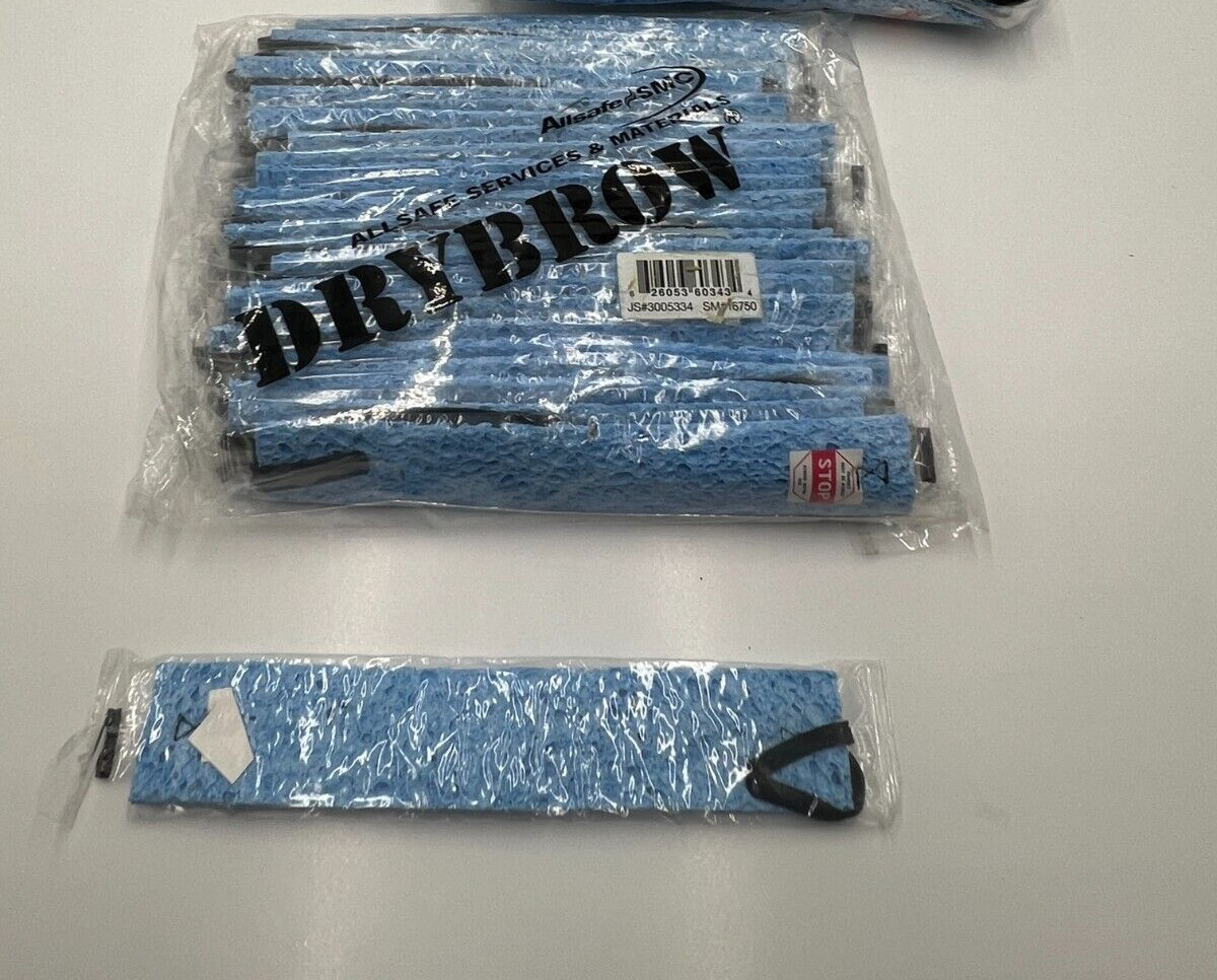 (QTY 25) Jackson Safety 3005334 Drybrow AA-100 Sweatband Elastic Blue