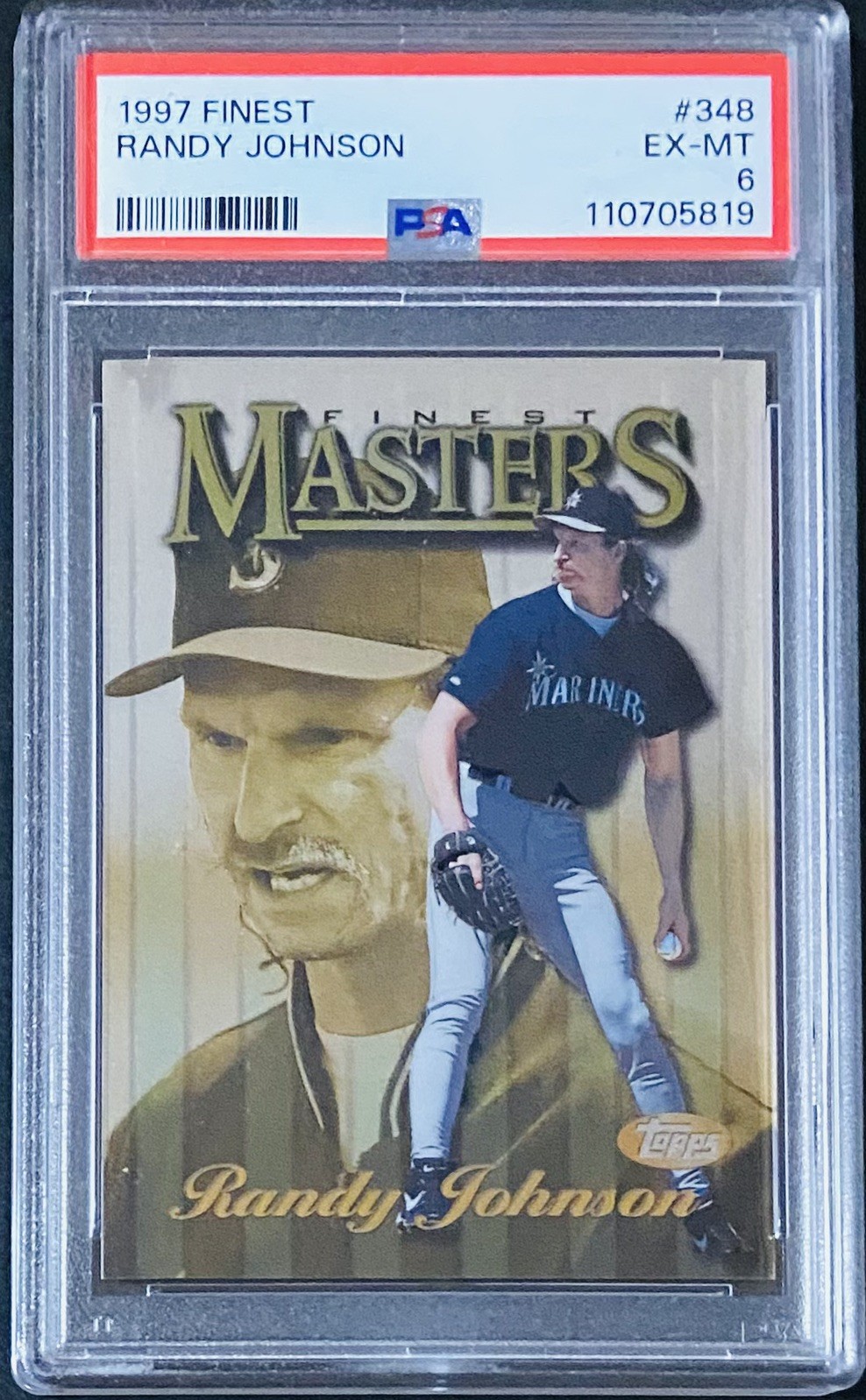 1997 Topps Finest Masters PSA Randy Johnson Rare Gold Hall of Famer REGRADE