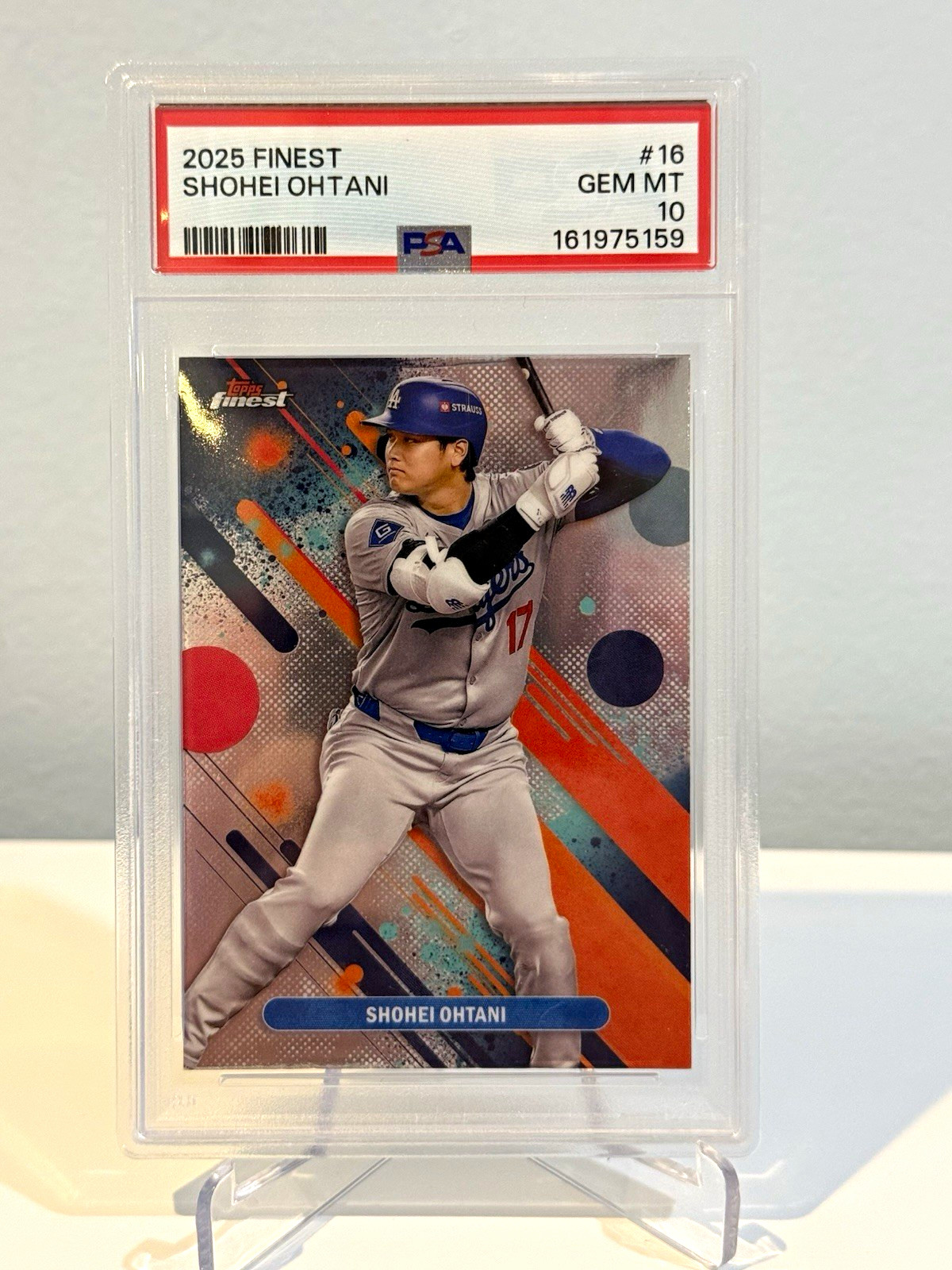 2025 Topps Finest Shohei Ohtani #16 PSA 10 GEM MINT Dodgers