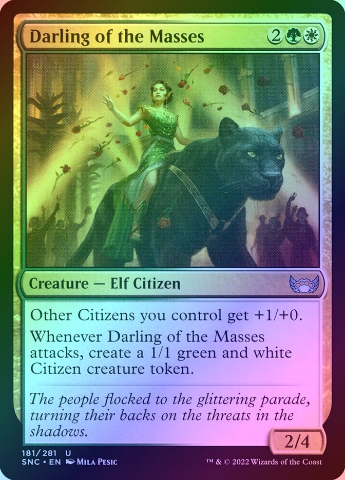 Darling of the Masses Foil (181) Streets of New Capenna SNC MTG Magic