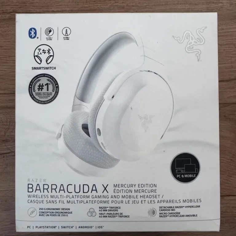 Razer Barracuda X Mercury White RZ04-0443 Wireless Headset Open Box Razer Barracuda X Mercury White RZ04-0443 Wireless Headset Open Box