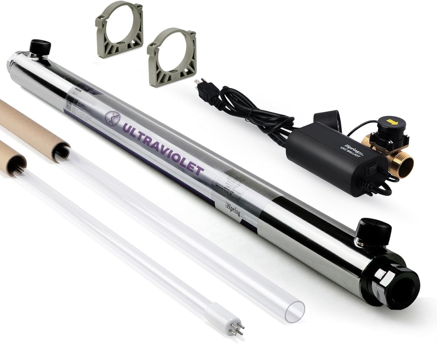 iSpring UVF55FS Whole House UV Water Filter, 1\