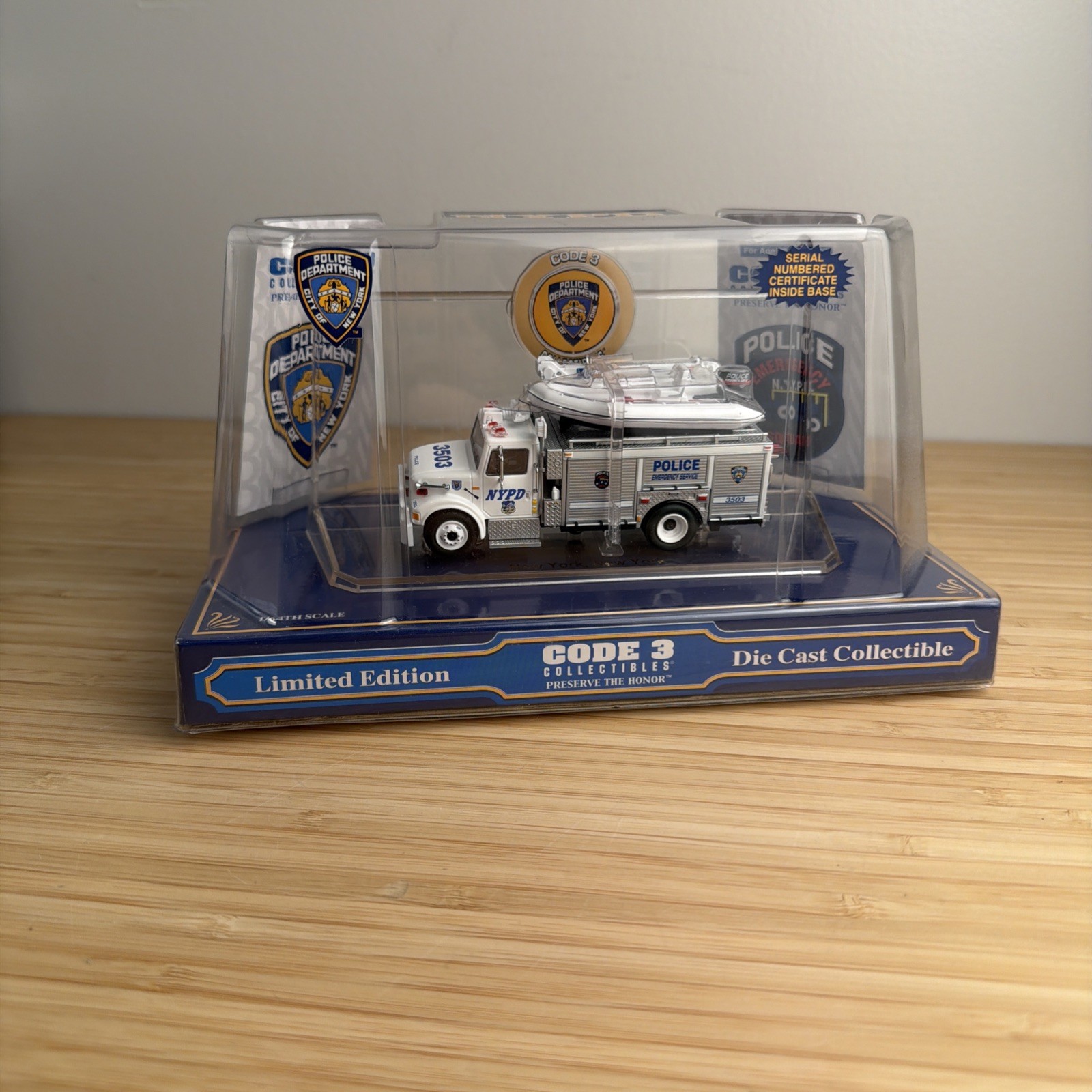 Code 3 Collectibles 1/64 NYPD Emergency Service Unit 2003 Die Cast NEW