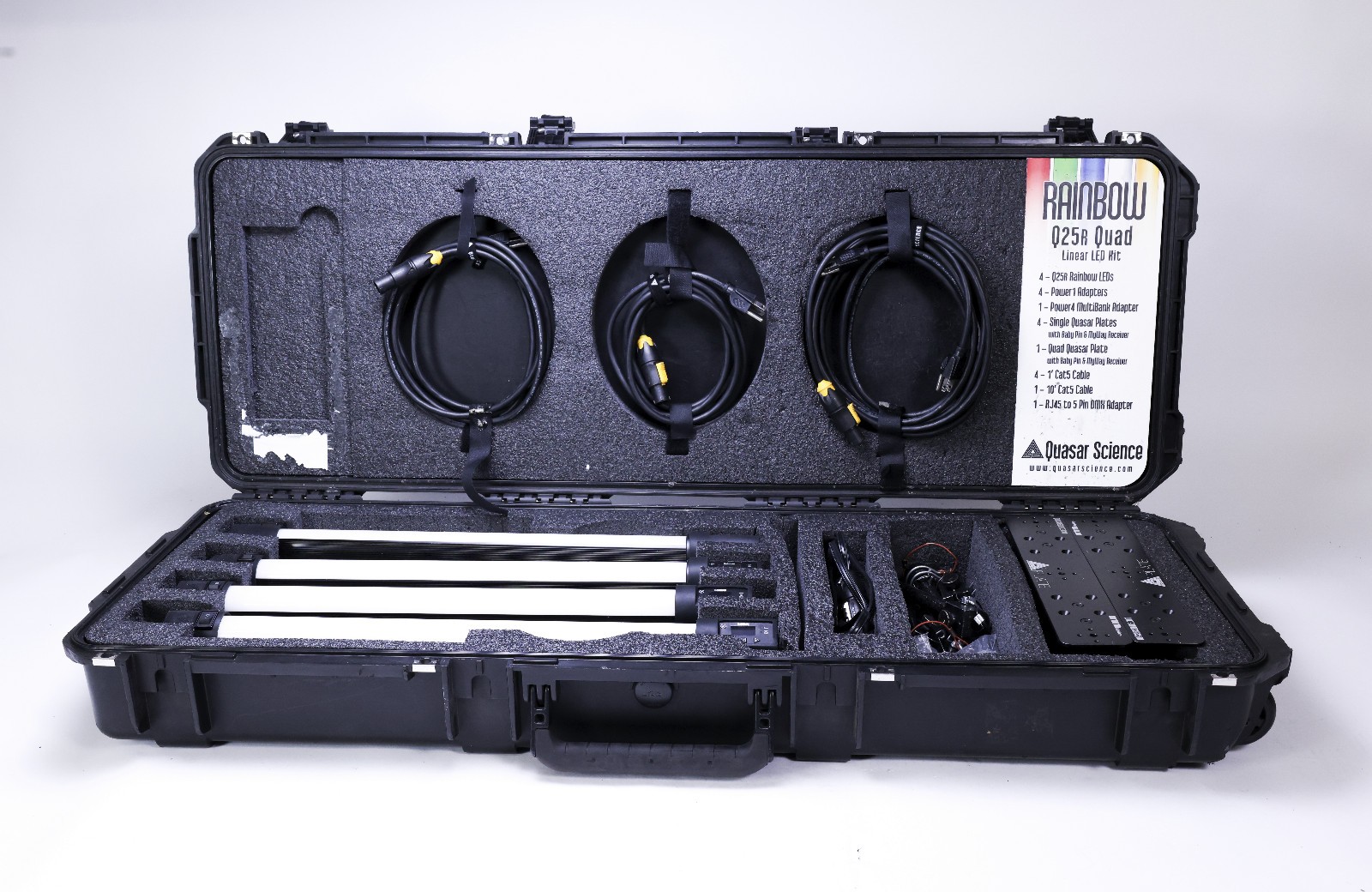 Quasar Science Q25R Rainbow LED Quad Kit, 2\' Tubes, w/ Case