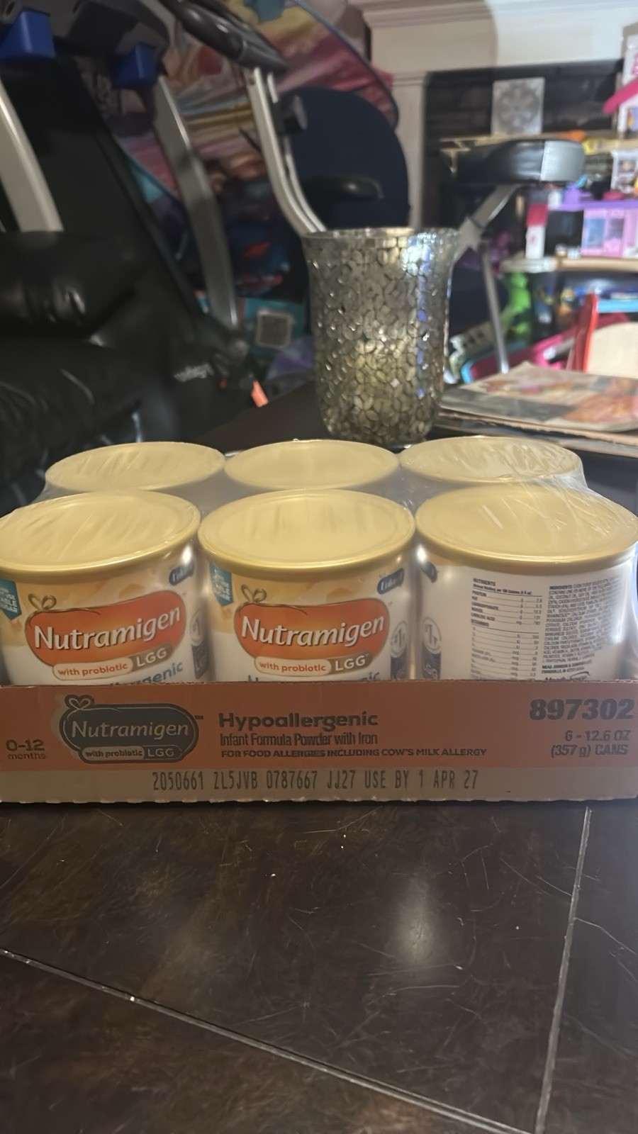 NEW - Case Enfamil Nutramigen 12.6 oz. Can Baby Food Powder, Pack of 6