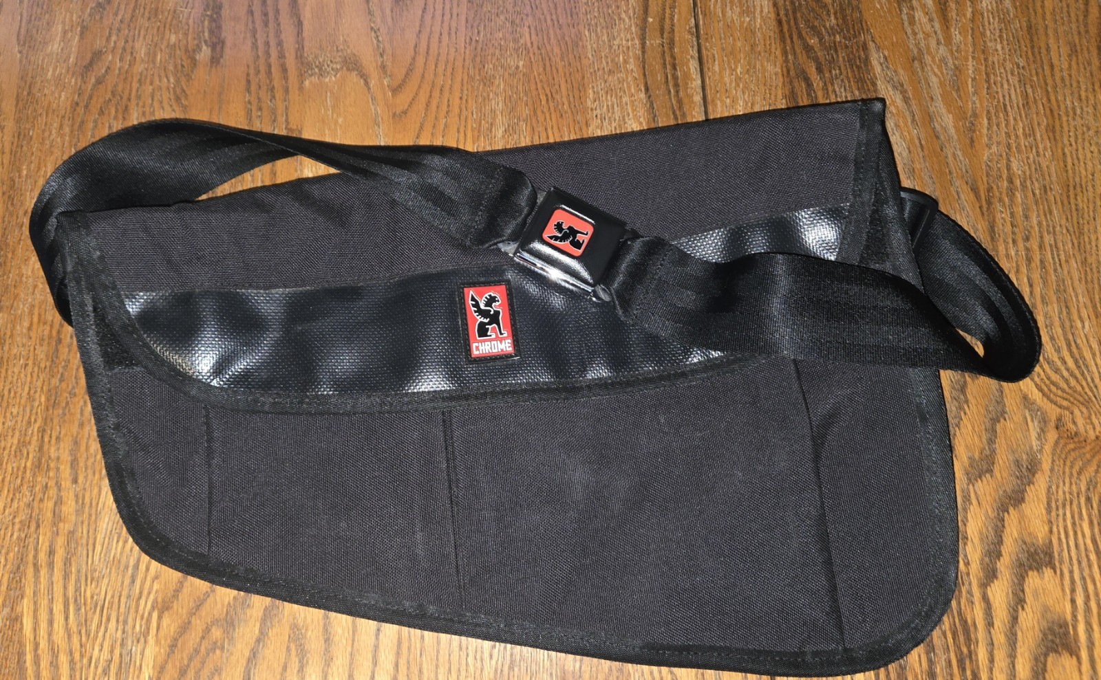 Vintage Chrome Industries Black Messenger Bag, San Francisco Era, Grail Vintage Chrome Industries Black Messenger Bag, San Francisco Era, Grail