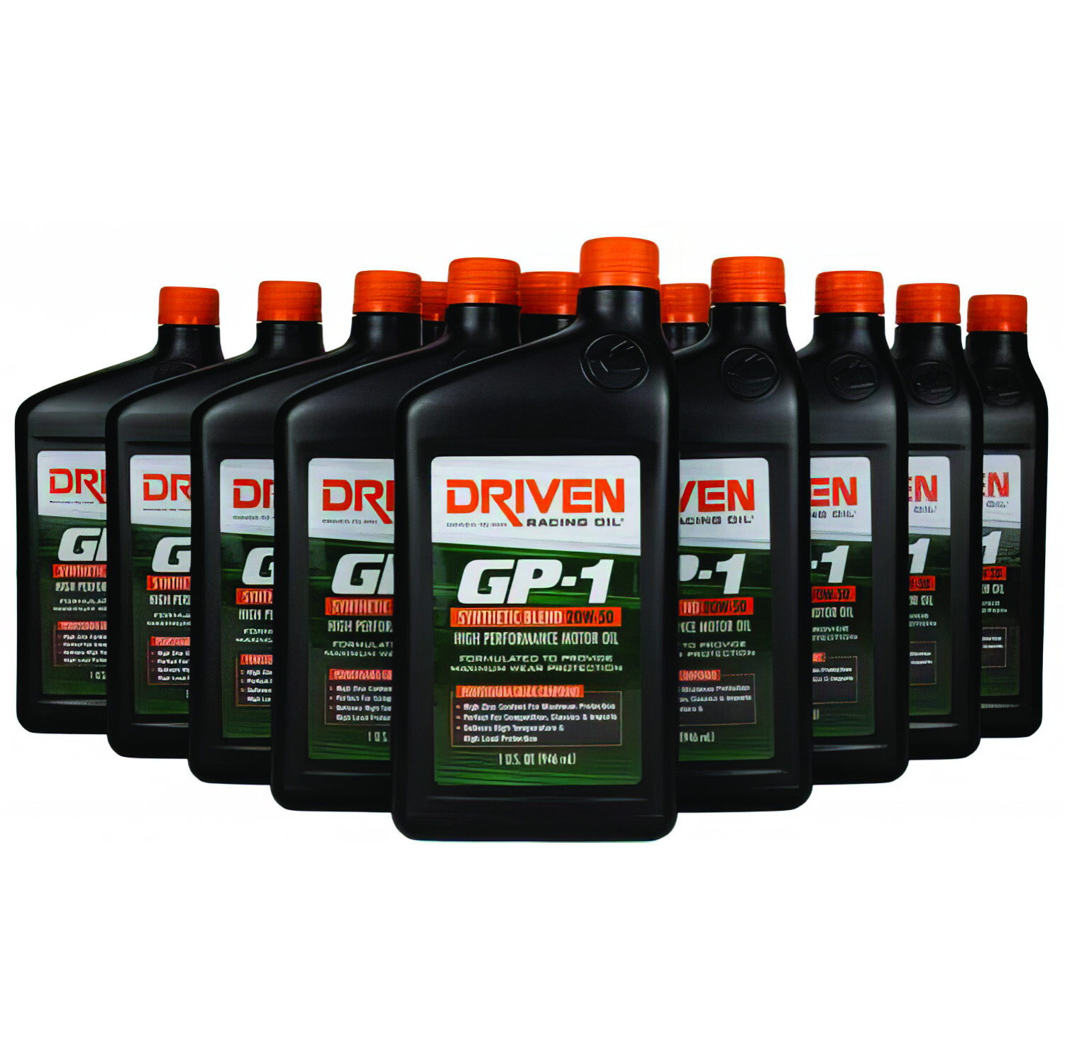 Driven Racing Oil Motor Oil GP-1 - 20W50 - Semi-Synthetic - 12 qt Bundle 19506