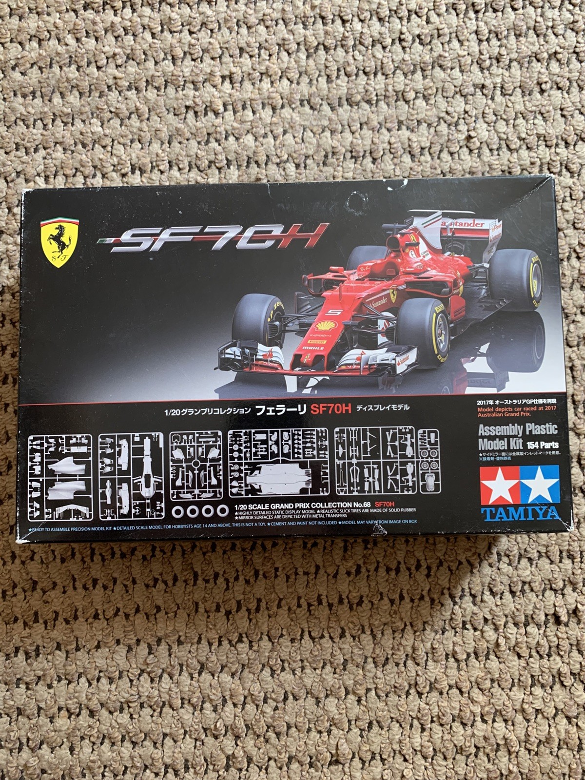 TAMIYA 1/20 Ferrari SF70H 2017 Item 20068 Vettel & Rikkonen Plastic Model Kit
