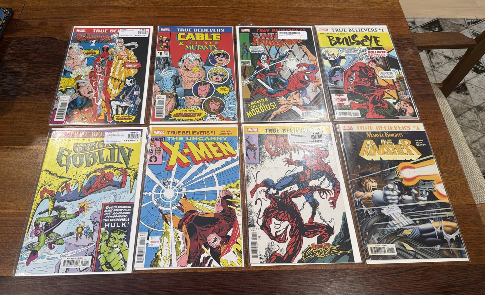 Marvel True Believers First Appearance Lot 8, Spider-Man Wolverine Deadpool Marvel True Believers First Appearance Lot 8, Spider-Man Wolverine Deadpool