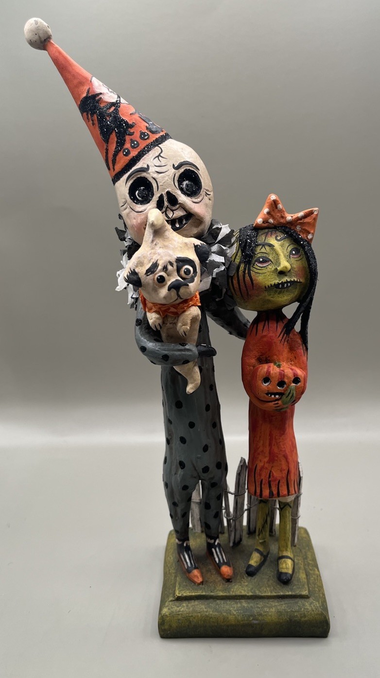 Bethany Lowe Designs Edgar Ellen & Little Poe Halloween Figurine by Debra Schoch Bethany Lowe Designs Edgar Ellen & Little Poe Halloween Figurine by Debra Schoch
