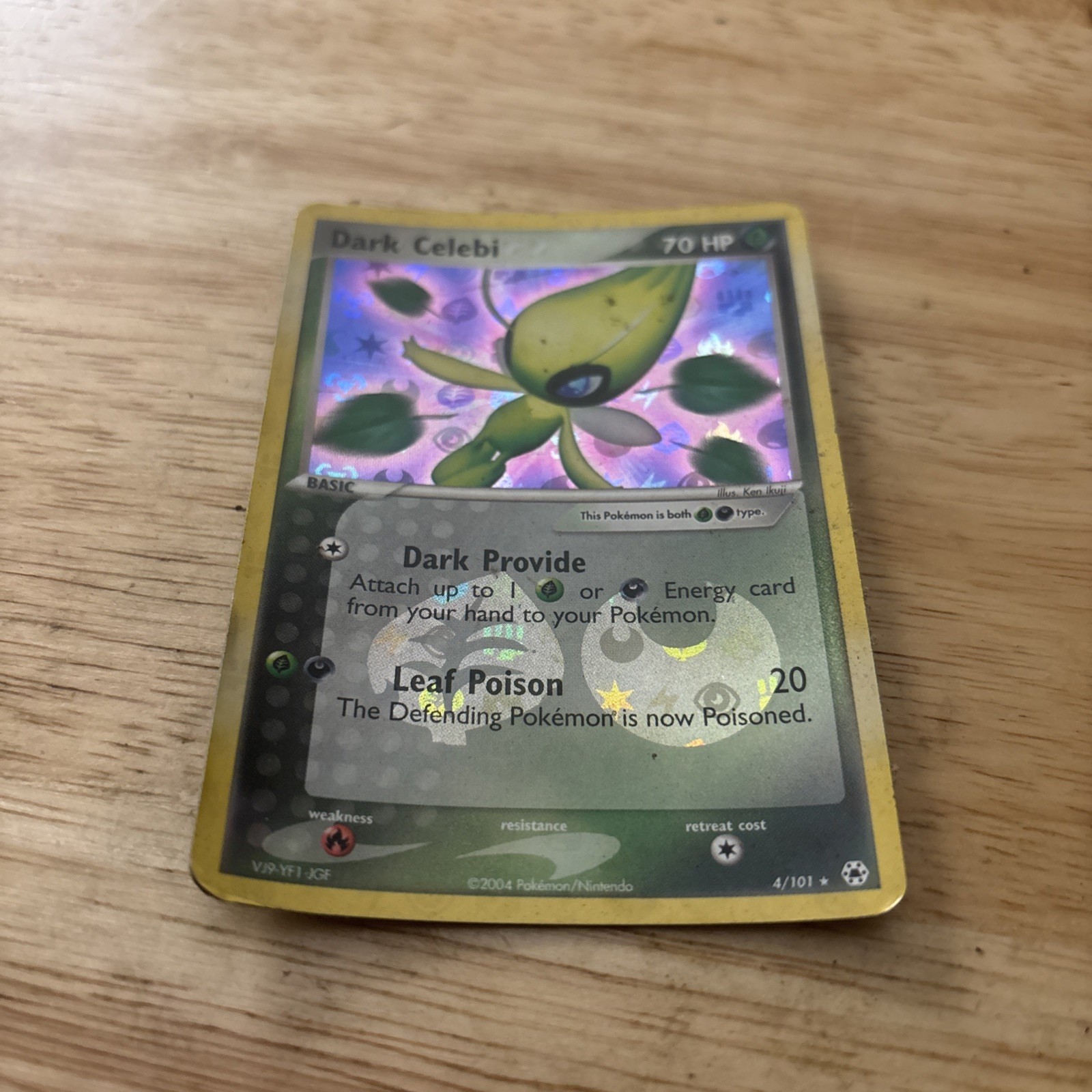 Dark Celebi 4/101 EX Hidden Legends Holo Rare 2004 Pokémon TCG English Dark Celebi 4/101 EX Hidden Legends Holo Rare 2004 Pokémon TCG English