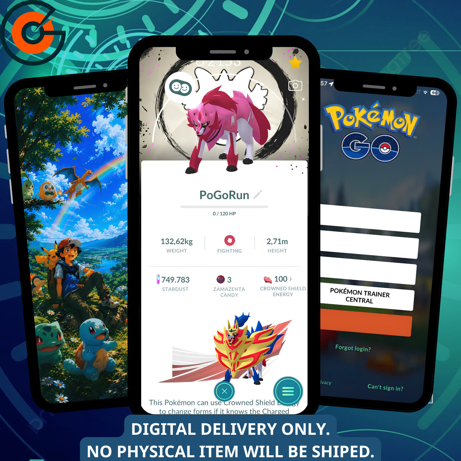 [✨SpecialBG✨] Shiny Zamazenta – Go Fest 2026 Global BG ✨FAST24h Deli DIGITAL✨