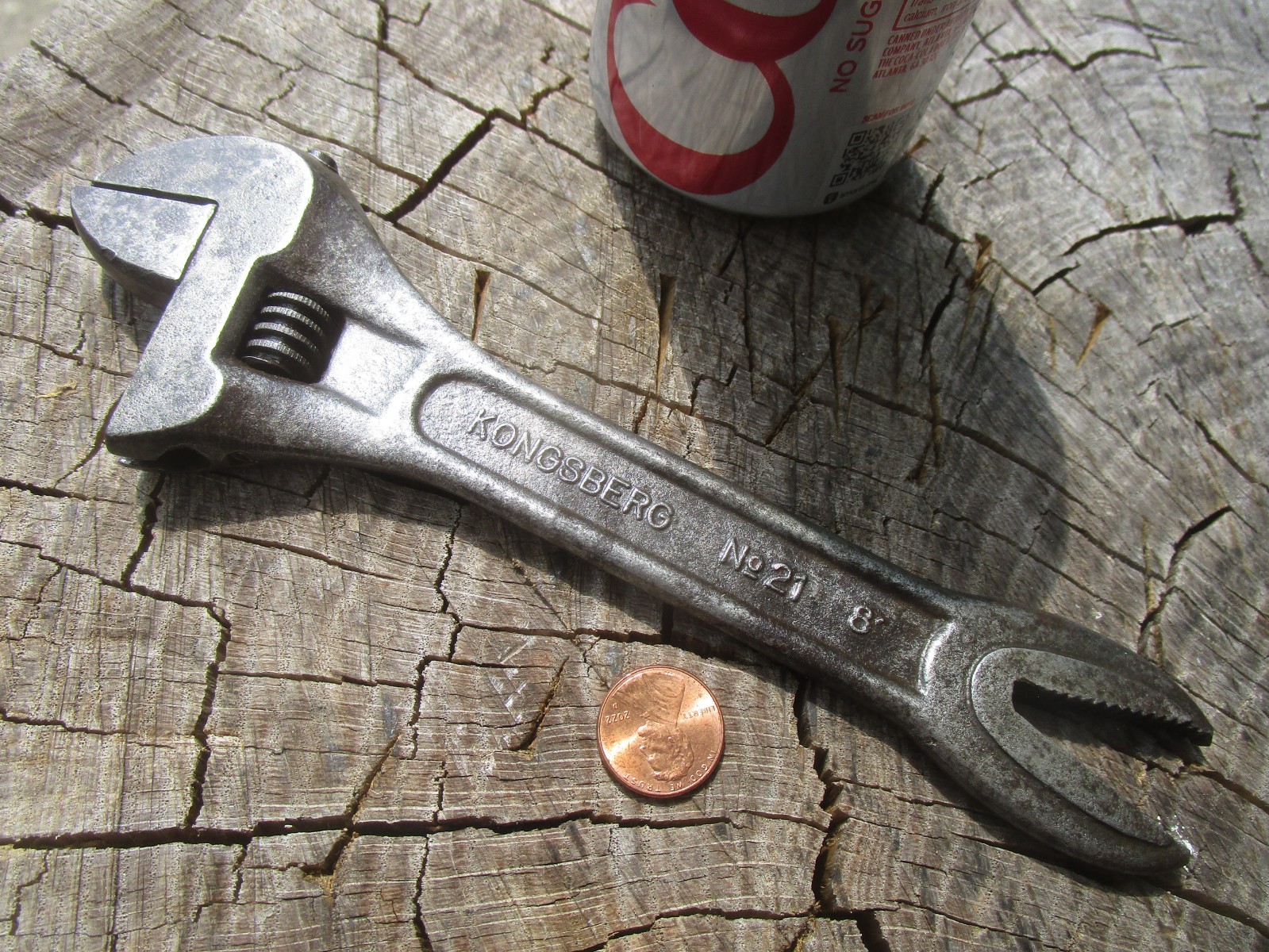 Vintage KONGSBERG No. 21 Combination Adjustable+Alligator Wrench Made in Norway Vintage KONGSBERG No. 21 Combination Adjustable+Alligator Wrench Made in Norway