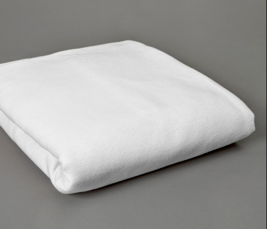 Textile Topia-Hospital Bath/Patient Blanket, 70x90, Bleached, Cotton Poly