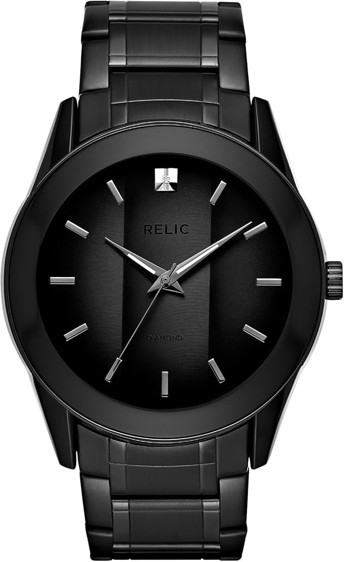 Relic by Fossil Men\'s Rylan Black Analog Dial Quartz Watch Model ZR77271 Relic by Fossil Men\'s Rylan Black Analog Dial Quartz Watch Model ZR77271