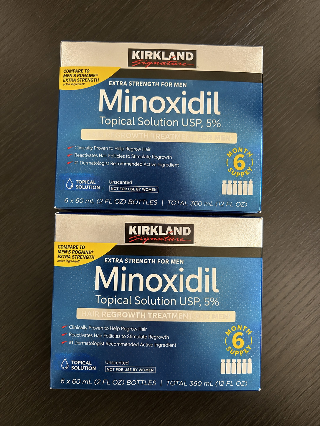 Kirkland Signature Minoxidil 5% Extra Strength Men Hair Regrowth 12 Month Supply Kirkland Signature Minoxidil 5% Extra Strength Men Hair Regrowth 12 Month Supply