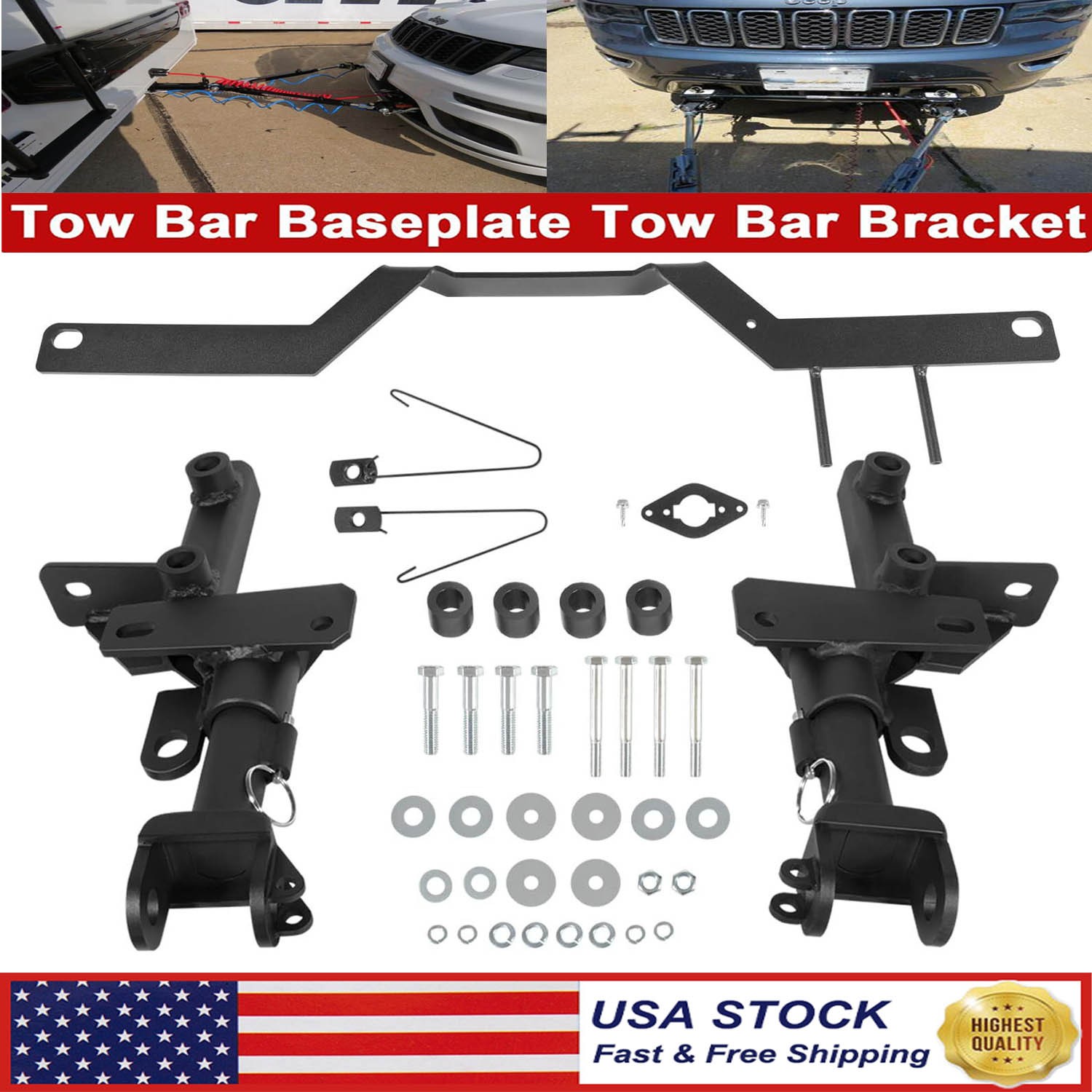 521440-5 Tow Bar Baseplate Bracket Direct Connect For Dodge Jeep Grand Cherokee