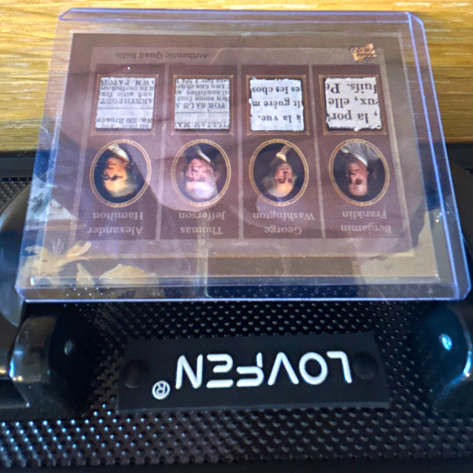 Super Products 2023 Famous Americans Authentic Quad Relic #233 Franklin/4