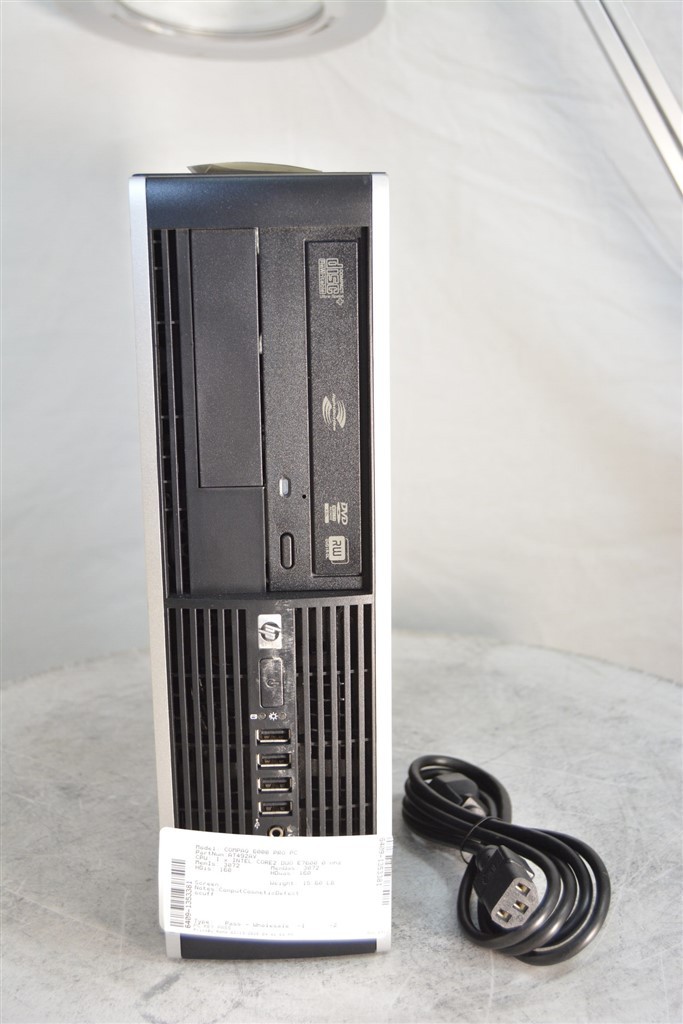 HP Compaq 6000 Pro AT492AV SFF PC Intel Core2 Duo E7600 3.06GHz 3GB 160GB