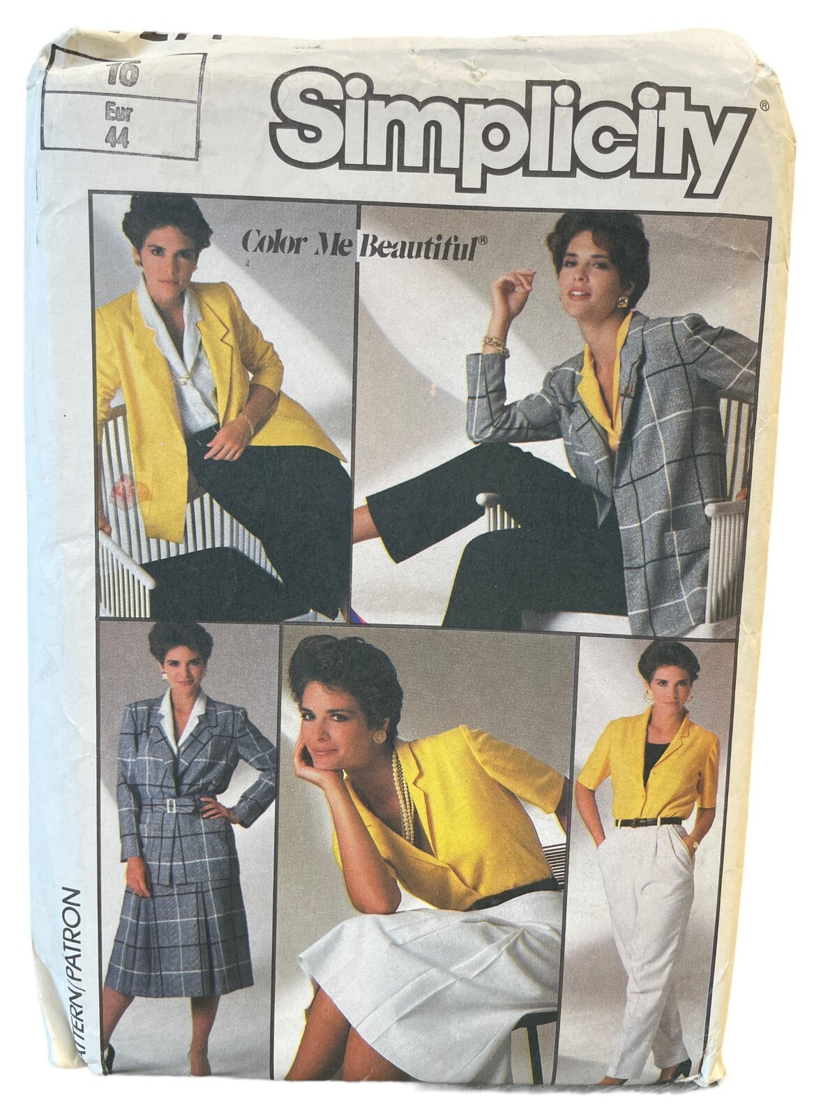 Simplicity 7271 Skirt Pants Blouse Jacket Misses Size 16 1980s Wardrobe
