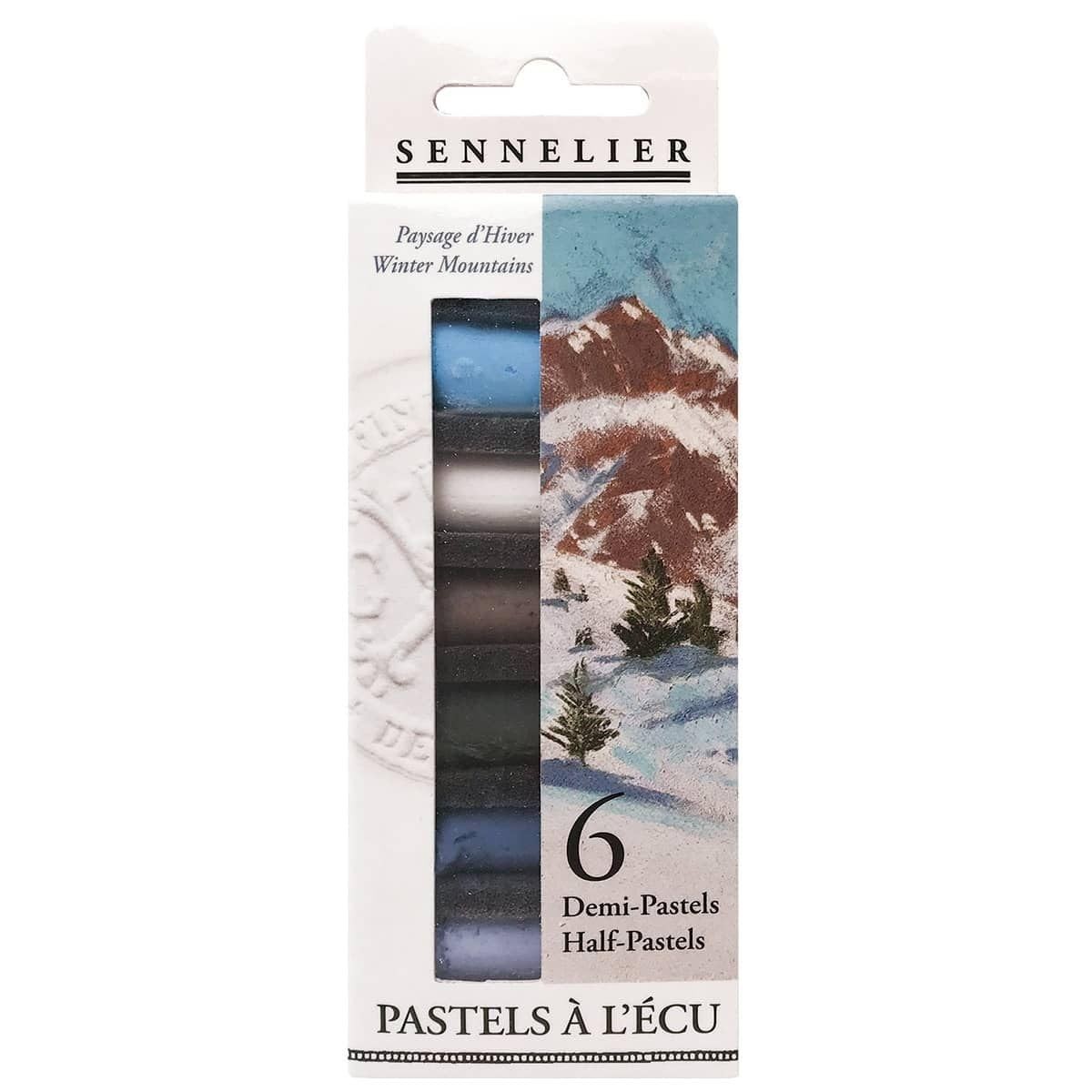 Sennelier Extra-Soft Half Pastel 6 Stick Set, Set of 6, Winter Kitchen Sennelier Extra-Soft Half Pastel 6 Stick Set, Set of 6, Winter Kitchen