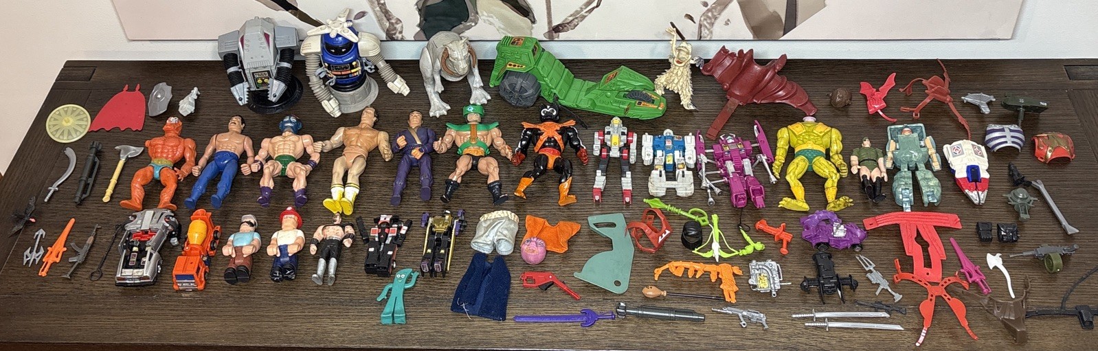 Vintage 1980’s Toys Action Figure Parts Lot MOTU GI Joe Transformers Star Wars