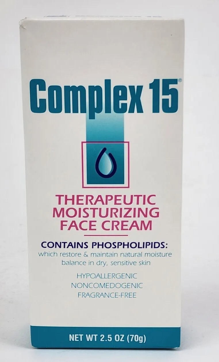 Complex 15 Therapeutic Moisturizing Face Cream 2.5 oz Sealed Box HTF Complex 15 Therapeutic Moisturizing Face Cream 2.5 oz Sealed Box HTF