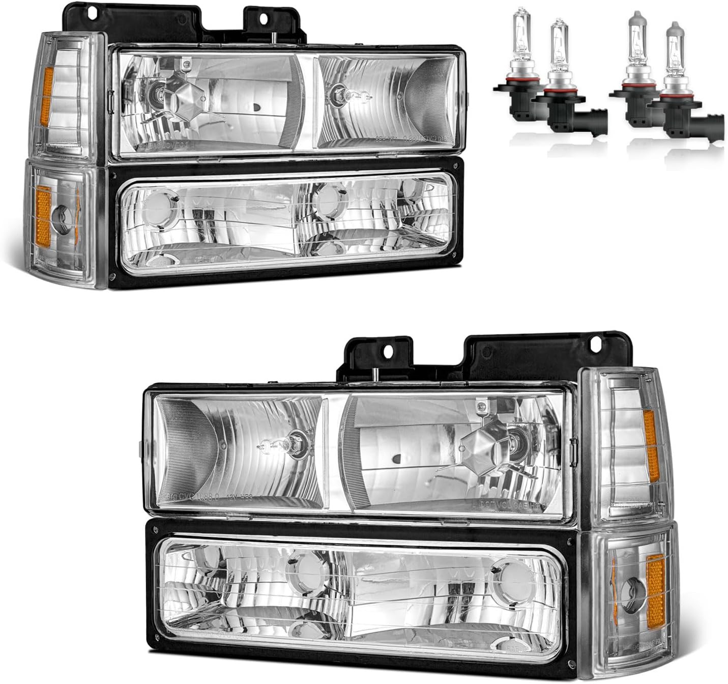 1992-1998 Chevy C10 C/K 1500 2500 3500 Silverado Tahoe Headlights Left Right 1992-1998 Chevy C10 C/K 1500 2500 3500 Silverado Tahoe Headlights Left Right