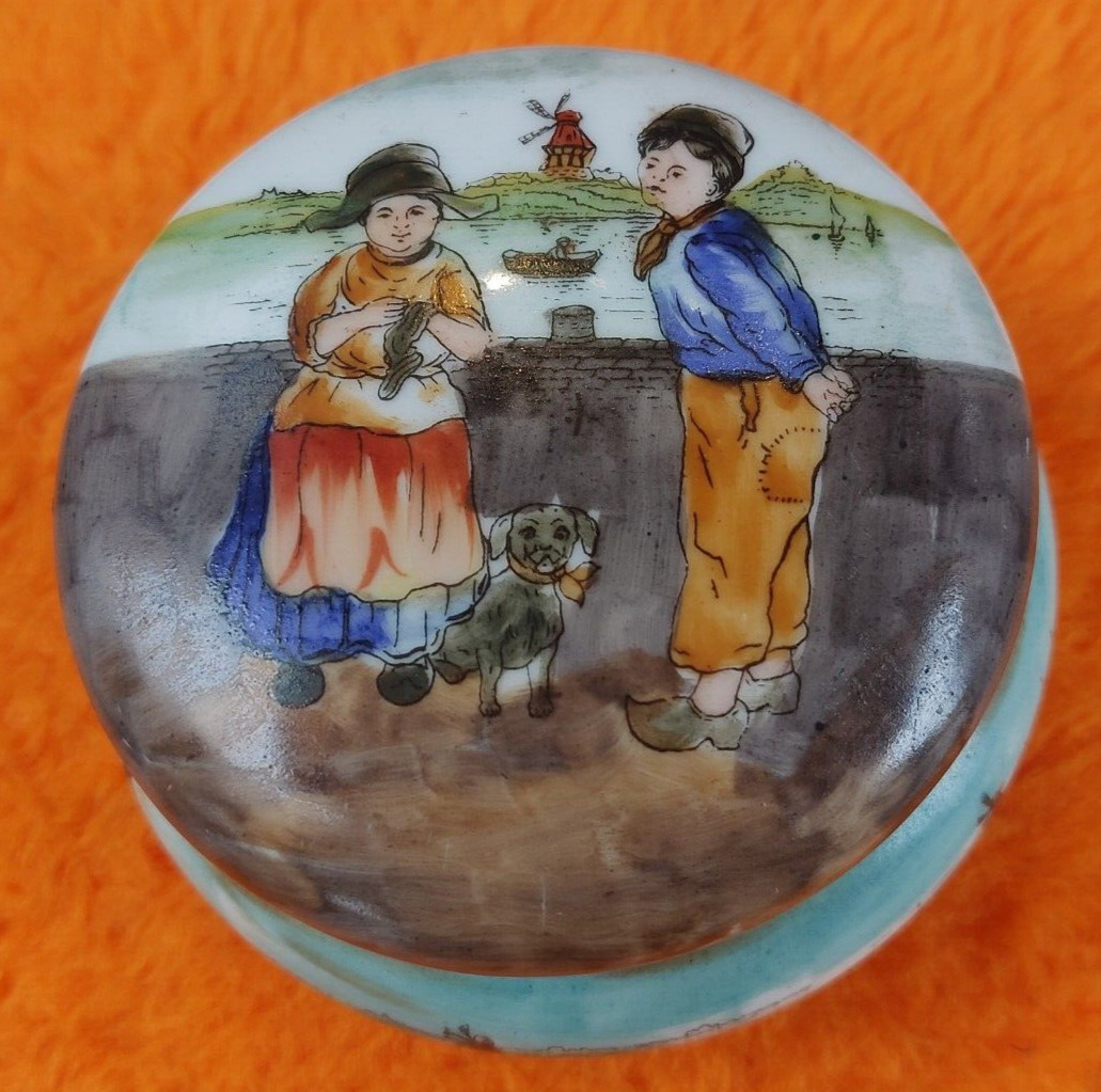 André François Limoges Porcelain Box Painted Decor 1919 1934