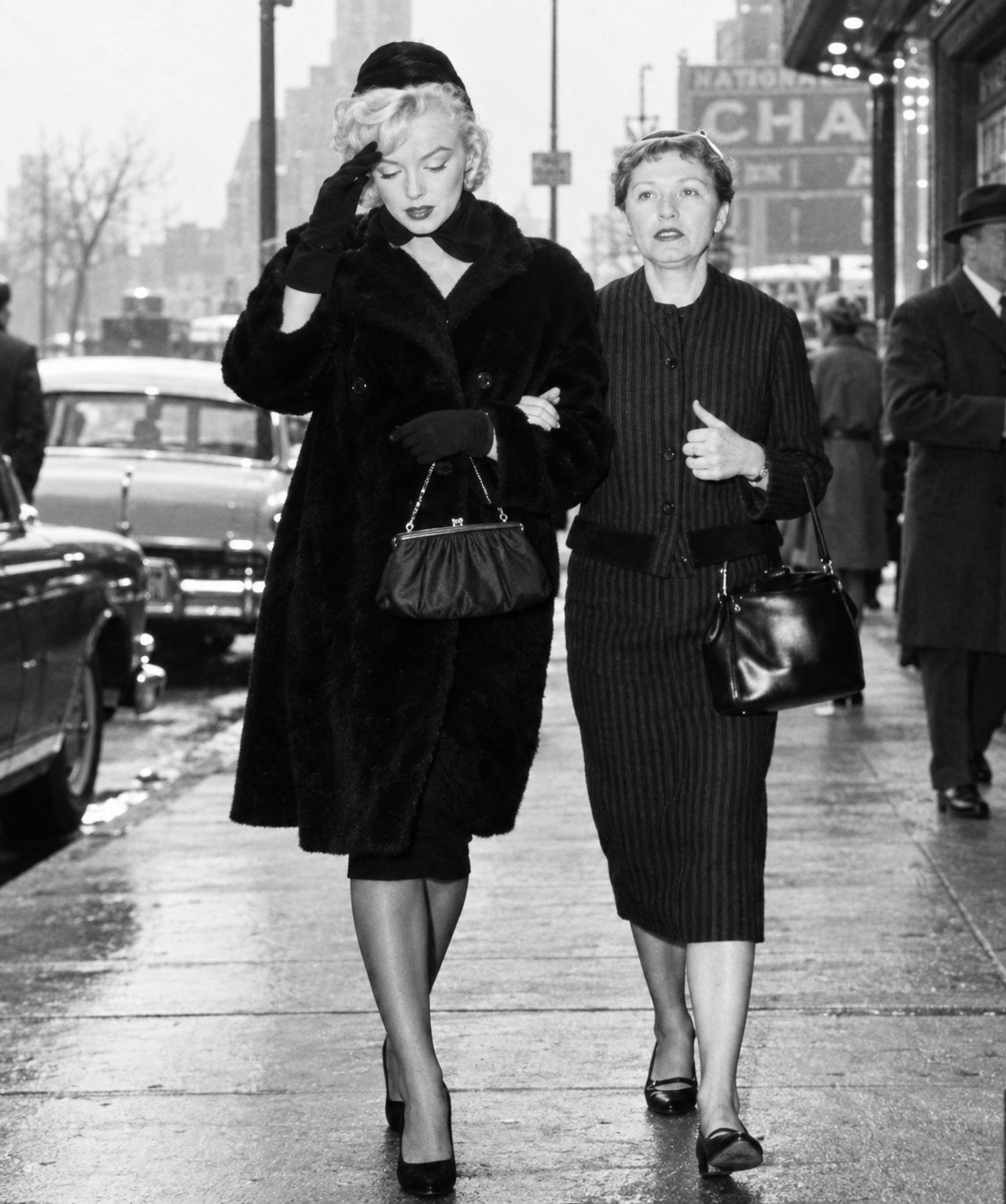 Marilyn Monroe Owned Worn Black Silk Handbag from Sydney Guilaroff