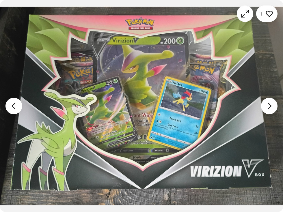 Pokémon TCG Virizion V Box w/ Promo, Oversized, Packs - SEALED - BRAND NEW TLC Pokémon TCG Virizion V Box w/ Promo, Oversized, Packs - SEALED - BRAND NEW TLC