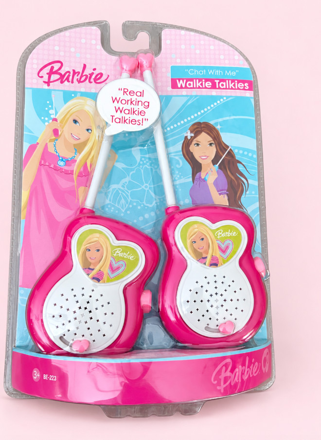 Barbie Chat With Me Walkie Talkies BE-223 KIDdesigns Pink Sealed Y2K Toy
