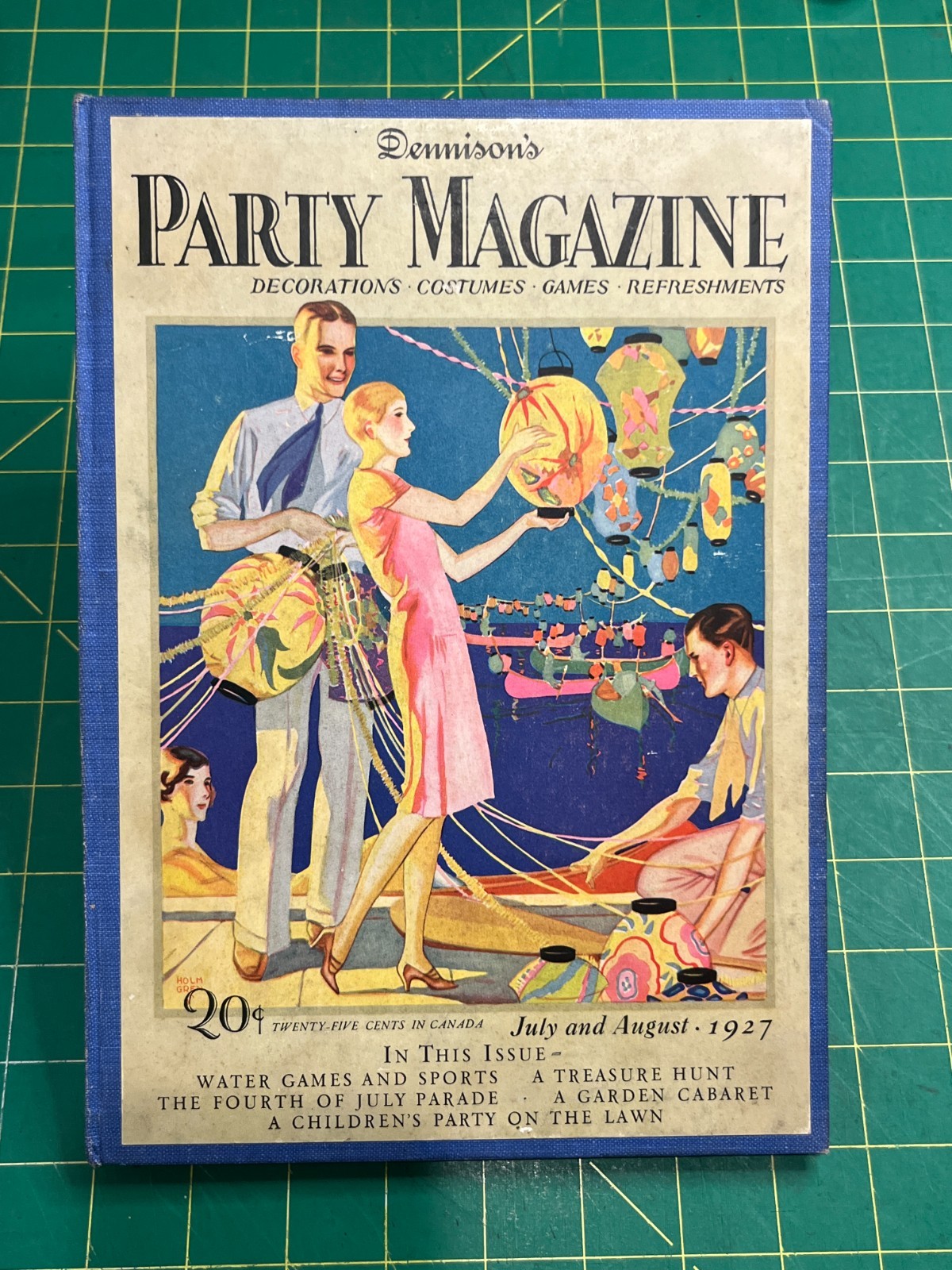 VTG July-August 1927 Dennison\'s Party HC Library Magazine Holm Summer V1-4 ROAN